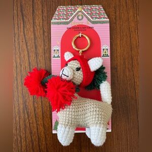 Piper K festive, handmade crochet llama - Red, White, and Green